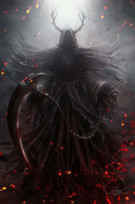 Pin By Sebastian Sabo On Skull And Reaper Dark Fantasy Art Grim Reaper
