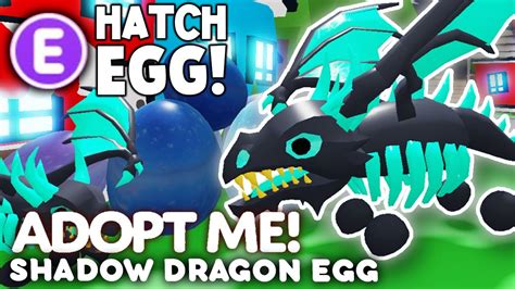 HATCHING SHADOW DRAGON EGGS Roblox Adopt Me New Shadow Dragon Pets Update Roblox Idea