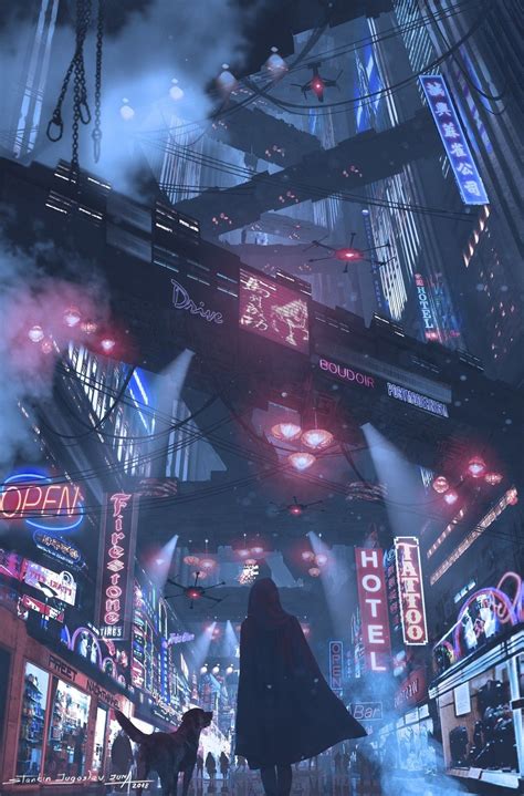 Cyberpunk Sci Fi Space New Year Dump Cyberpunk City Cyberpunk