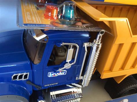 Bruder Toys Mack Granite Dump Truck W Snow Plow Blade Light And Sound