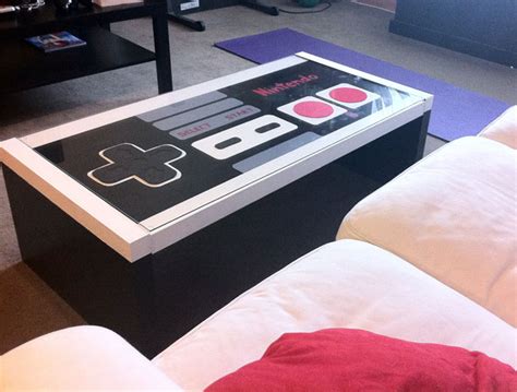 Functional, huge 100x nes controller coffee table: Custom NES Coffee Table Can Be Yours For $375