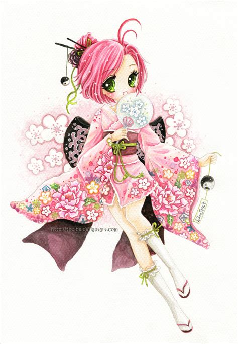C Kimono Girl By Tho Be On Deviantart