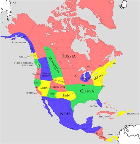 North America Map With Cities Map Dappershoe