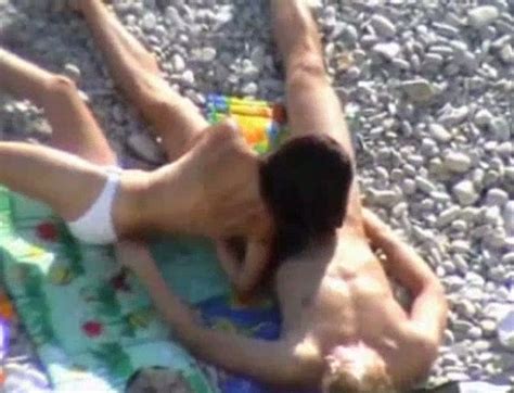 Busty And Beautiful Brunette Gives Head On The Beach
