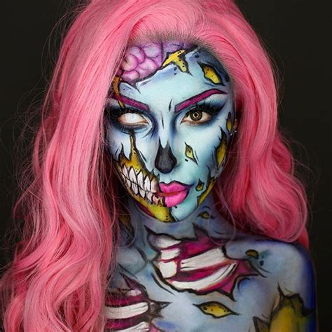 Inspiration Accessories Diy Pop Art Zombie Halloween Costume Make Up