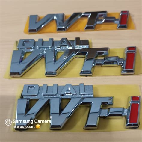 Jual Emblem Tulisan Logo DUAL VVTI VVTI ORIGINAL ASLI Shopee Indonesia