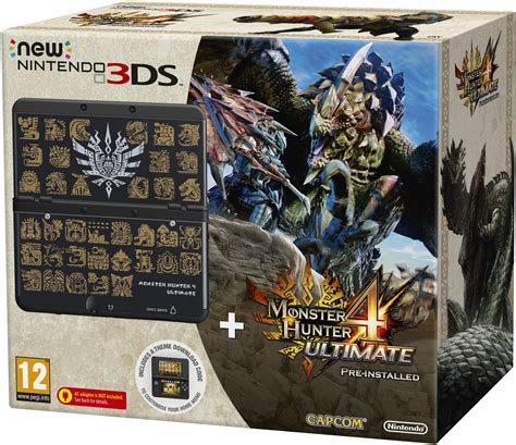 New Nintendo 3ds Limited Monster Hunter 4 Ultimate Edition