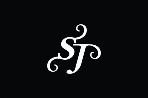 Monogram Sj Logo V2 Graphic By Greenlines Studios · Creative Fabrica