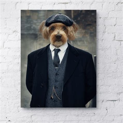 The Peaky Blinder Personalised Pet Poster Fable And Fang