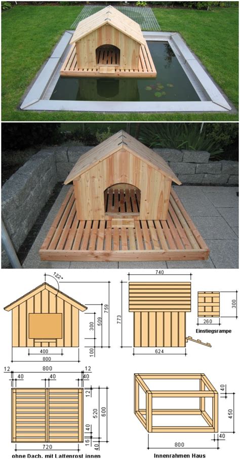 .interior view of floating duck nesting box with 4 nesting how to build a floating duck house total survival custom floating duckhouse. How To Build a Floating Duck House | Duck house plans ...