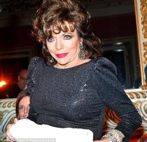 Joan Collins Wears Dynasty Style Shoulder Pads As She Presents The Bad