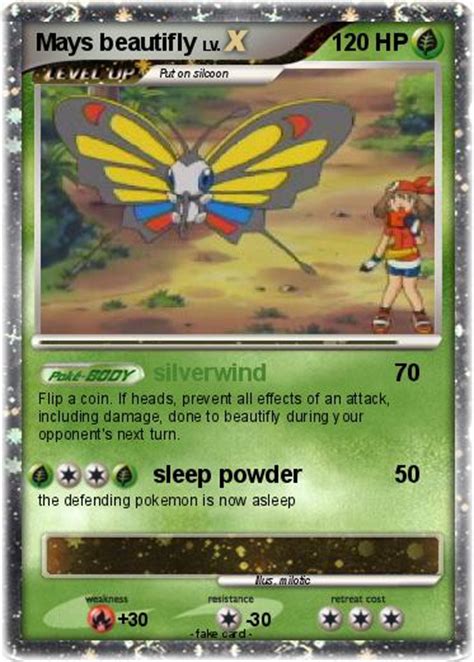 Pokémon Mays Beautifly Silverwind My Pokemon Card