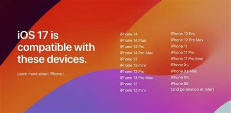 Ios 17 Compatible And Incompatible Devices Announcement