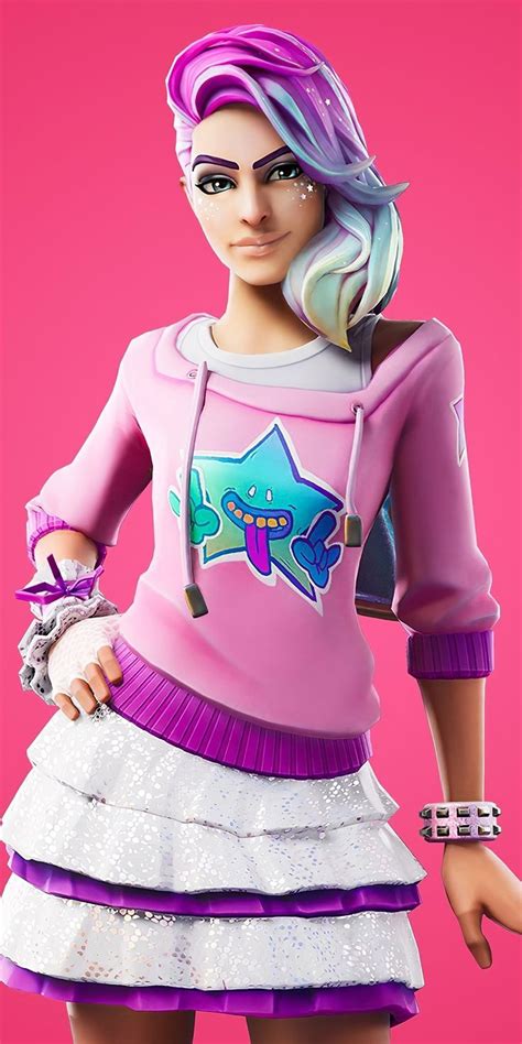 1080x2160 Fortnite Chapter 2 Starlie Outfit Girl Video Game 2019 Wallpaper Best Gaming