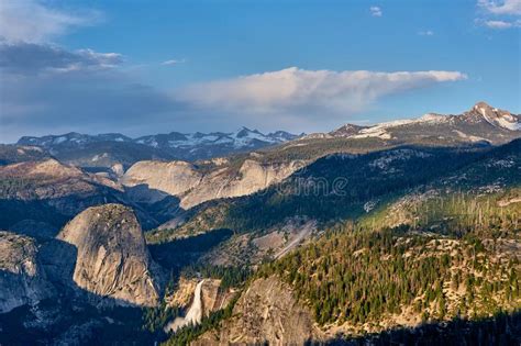 Yosemite National Park Valley Summer Landscape Glacier Point Stock