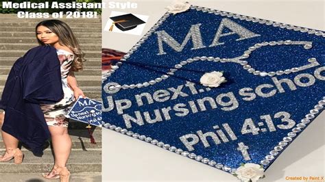 Diy Graduation Cap Medical Assistant Style Patricia Villanueva