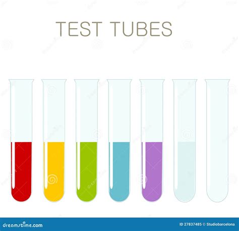 Test Tubes Stock Vector Illustration Of Biology Colorful 27837485