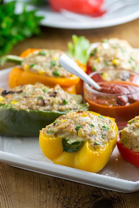 Turkey Cheddar Quinoa Stuffed Peppers Nutritious AND Budget Friendly