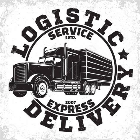 Trucking Company Logo Design Emblem Of Truck Rental Company Logo