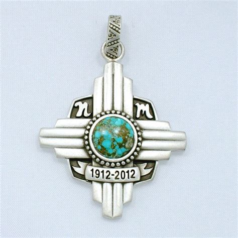 Items Similar To New Mexico Centennial Pendant Zia Symbol 100 Sterling