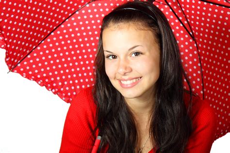 Free Images People Girl Woman Rain Cute Female Singer Model Young Red Umbrella