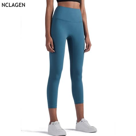 Nclagen Women Stretchy Energy Gym Sport Workout Squat Proof Nylon High