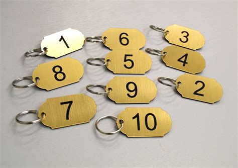 Set Of 10 Numbered Key Tags Ideal For Clubs Leisure Centres Etsy