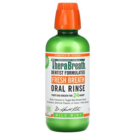 Therabreath Fresh Breath Oral Rinse Mint Flavor 473ml Extrabeauty