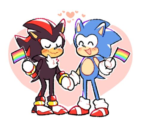 Pride Month Sonic And Shadow Sonic Sonic Fan Art