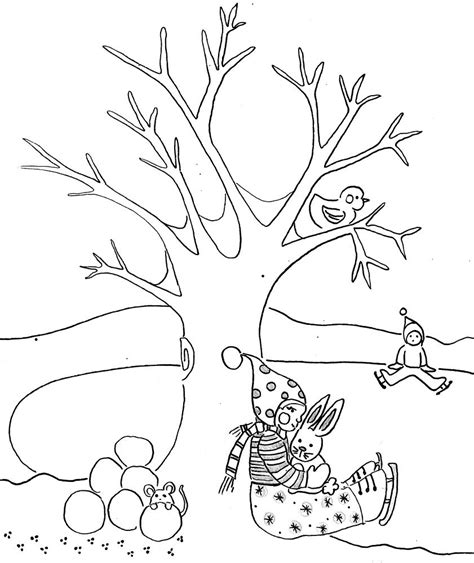 Winter Tree Coloring Pages And Coloring Book 6000 Coloring Pages
