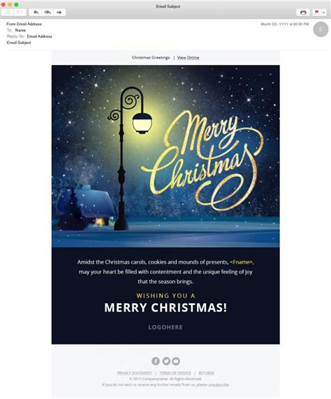 Ready To Send Christmas Email Template By Email Uplers