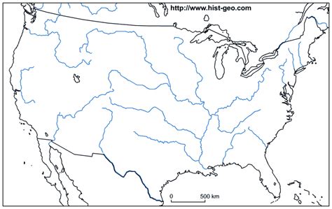 United States Map Rivers Complete Diagram Quizlet
