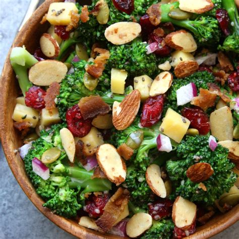 Super Healthy Broccoli Salad The Fed Up Foodie