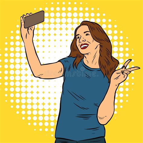 Woman Taking Sexy Selfie Stock Illustrations 89 Woman Taking Sexy