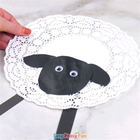 Easter Crafts For Preschoolers Doily Sheep Craft Tiere Basteln