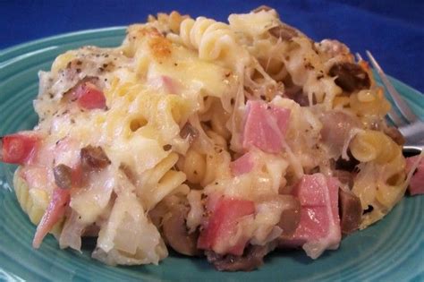 Turkey, swiss, roasted red peppers and homemade pesto sauce and mayo on sourdough. Ham And Swiss Casserole | Recipes, Casserole cooking ...