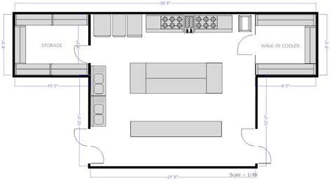 Commercial Kitchen Floor Plans Examples Flooring Site