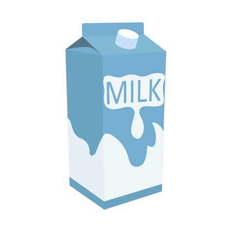 A Carton Of Milk Vector Cartoon Illustration 6225849 Vector Art At