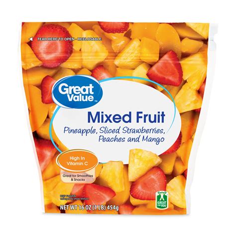 Great Value Mixed Fruit Frozen 16 Oz