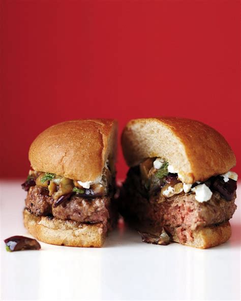These Spiced Lamb Burgers Topped With Eggplant And Feta Bring A Bit