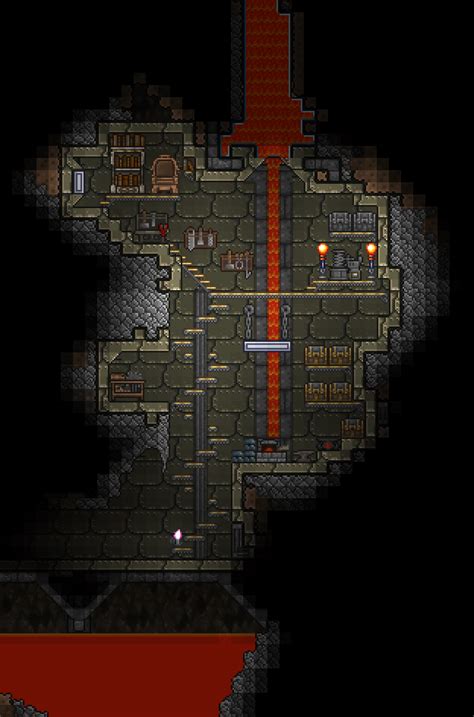 My Underground Forge Lava Powered Terraria