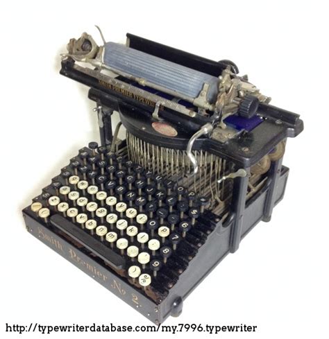 1898 Smith Premier 2 On The Typewriter Database