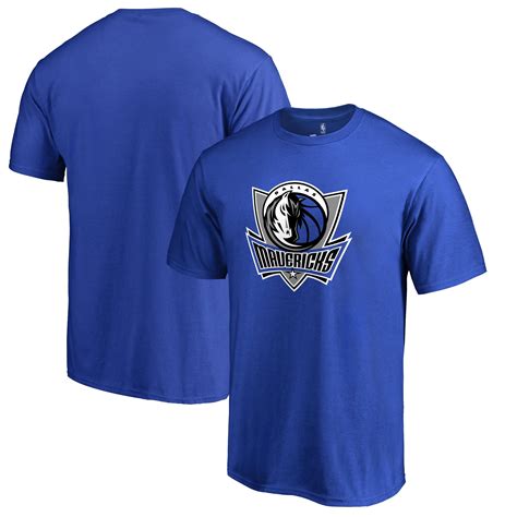 Dallas Mavericks Primary Logo T Shirt Blue