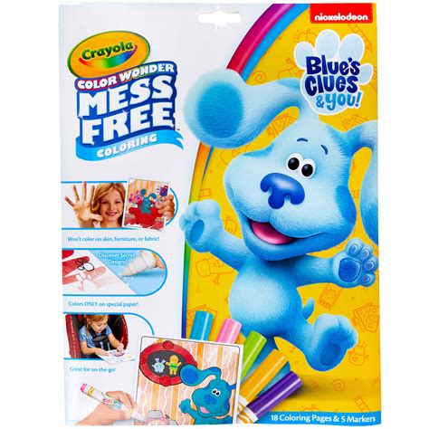 Crayola Blues Clues Wonder 18 Mess Free Coloring Pages 1 Count Pack