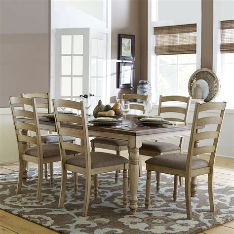 The bolanburg table has two finishes. Oxford Creek Vienna Buttercream 7-piece Country Dining Set ...