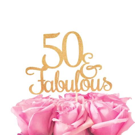 50 And Fabulous Cake Topper - 31 Unique and Different DESIGN Ideas