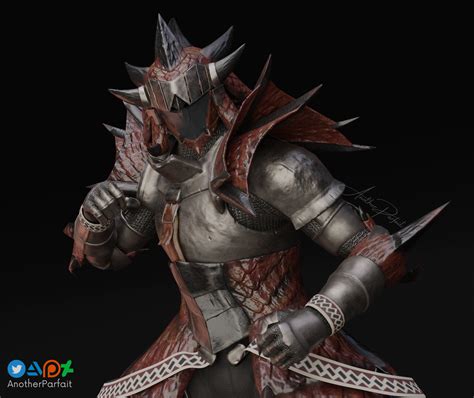 Artstation Monster Hunter Rathalos Armor Rigged