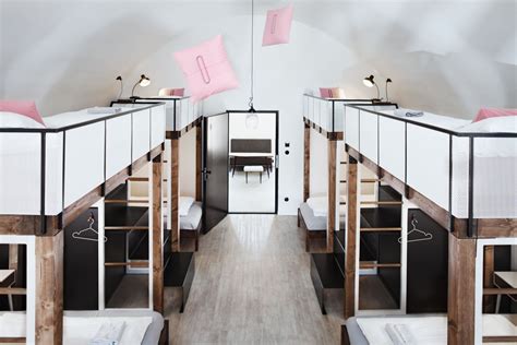 Rooms And Dorms Long Story Short Hostel Olomouc Hostels Design Built In Bunks Hostel