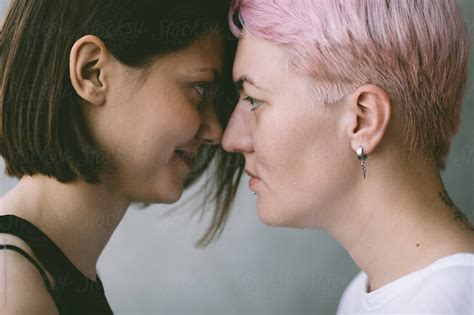 Real Lesbian Couple In Love By Alexey Kuzma Lesbian Closeup