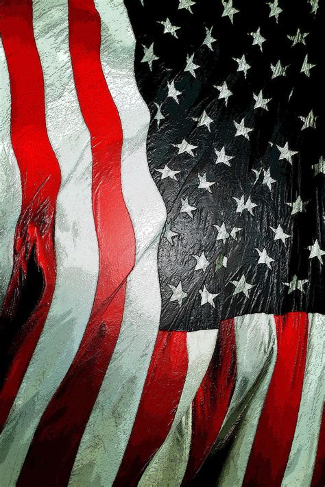American Flag Vertical Painting By David Lee Thompson Fine Art America